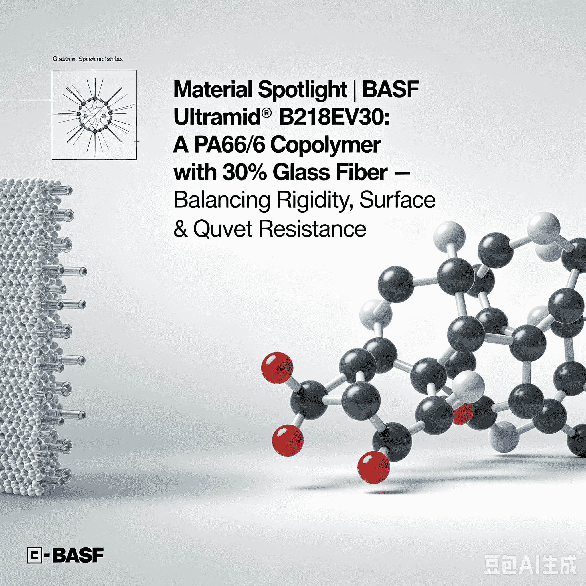 Материјал во центарот на вниманието | BASF Ultramid® B218EV30: Кополимер PA66/6 со 30% стаклени влакна - балансирачка цврстина, квалитет на површината и отпорност на топлина